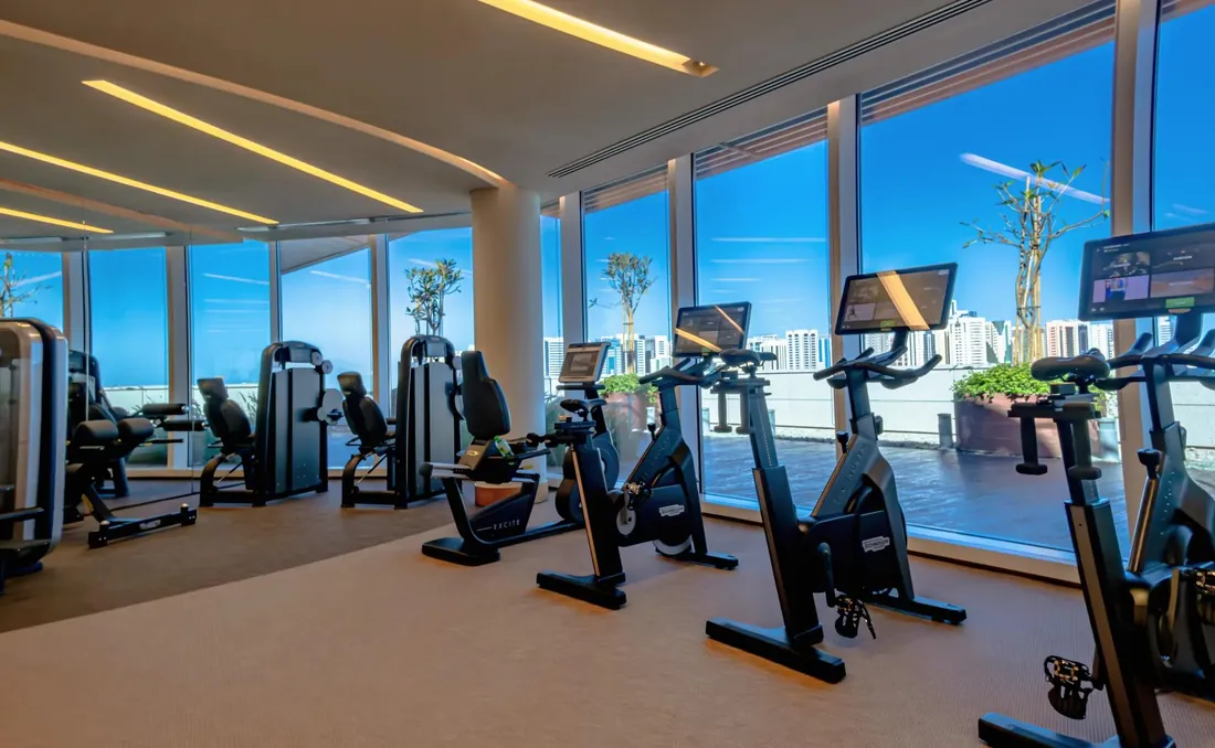 Fitness centre at Rosewood Residences Abu Dhabi
